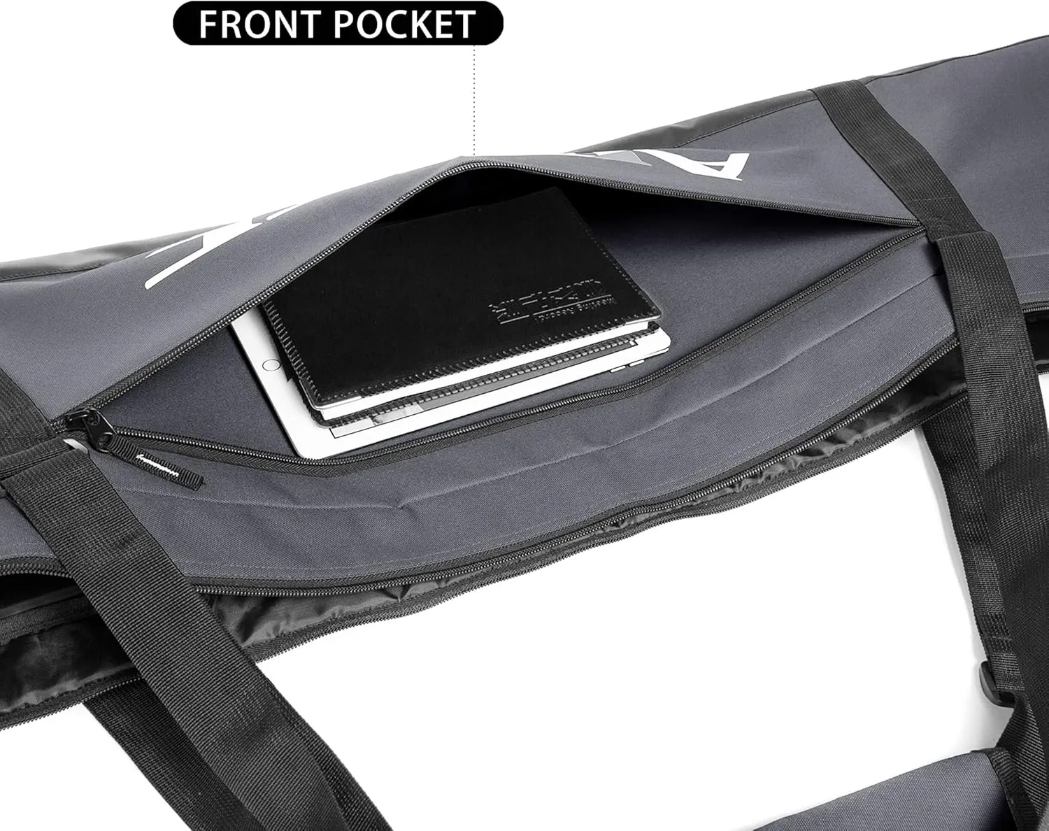 Ski Bag – Padded Ski Bag with Durable Handle – Waterproof Fully Padded Ski Strap Carrier – Reliable 600D Oxford Fabric – Heavy-Duty Zippers and Buckles