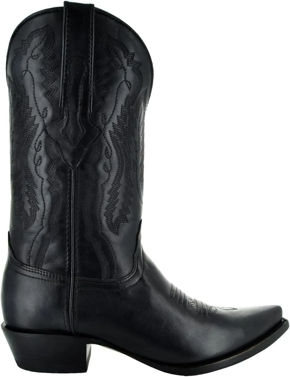Soto Boots Mens Burnished Snip Toe Cowboy Boots H50030