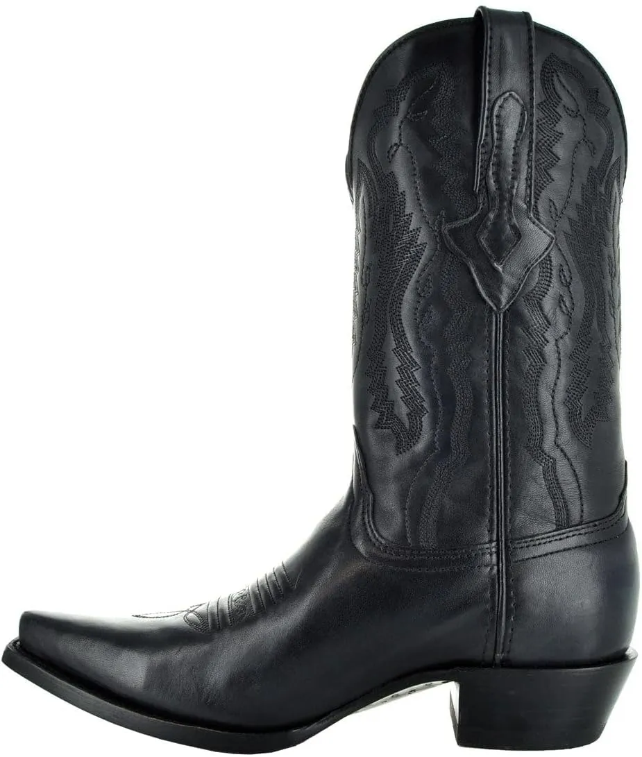 Soto Boots Mens Burnished Snip Toe Cowboy Boots H50030