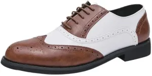 Spring Breathable Comfortable Walking Shoes British Style Classic Business Dress Leather Shoes Casual Lace-up Brogue Oxford