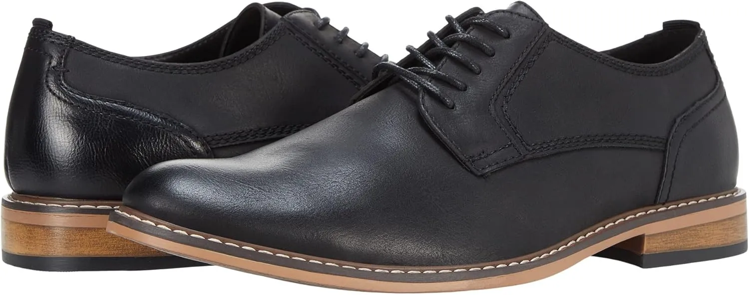 Steve Madden Ajapp Oxford Shoes for Men - Man-Made Upper with Lace-Up Vamp, Round Toe Design, and Durable Outsole