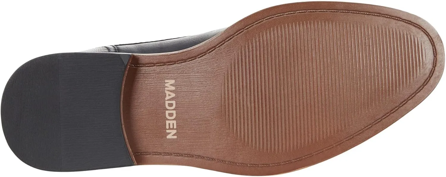Steve Madden Ajapp Oxford Shoes for Men - Man-Made Upper with Lace-Up Vamp, Round Toe Design, and Durable Outsole