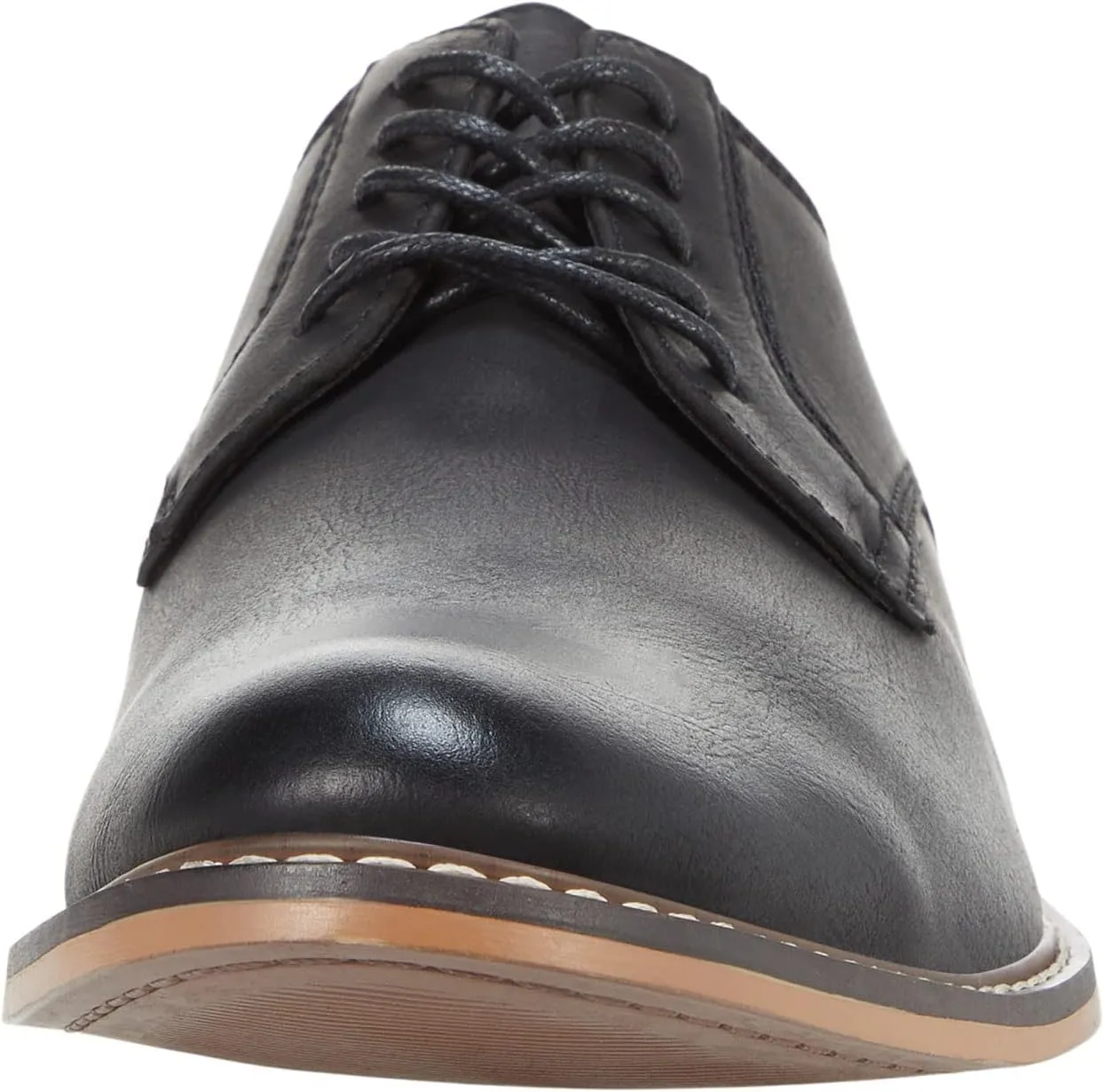 Steve Madden Ajapp Oxford Shoes for Men - Man-Made Upper with Lace-Up Vamp, Round Toe Design, and Durable Outsole