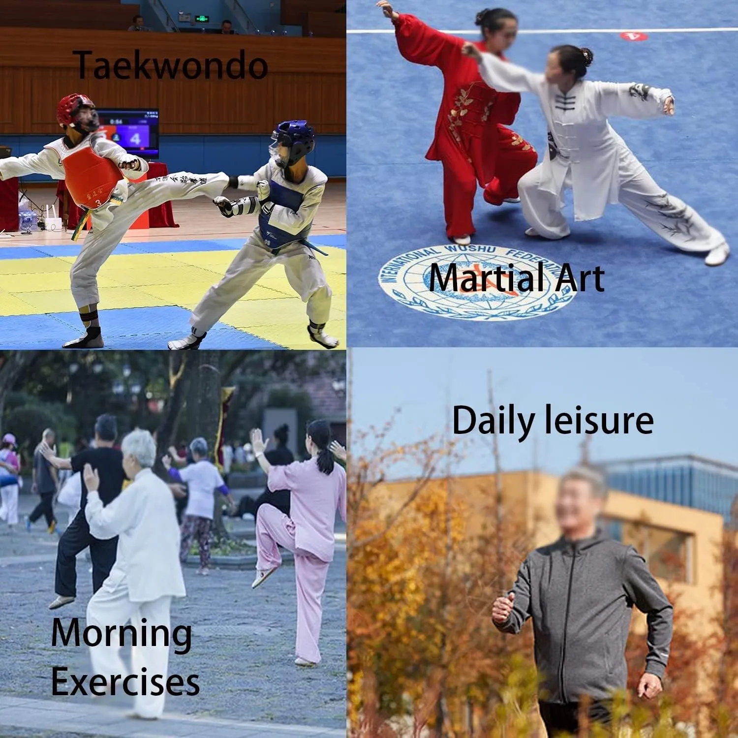 Tai Chi Kung Fu Shoes, Leather Martial Art Shoes Chinese Wushu Shaolin Trainer Wing Chun Sneakers for Men Women
