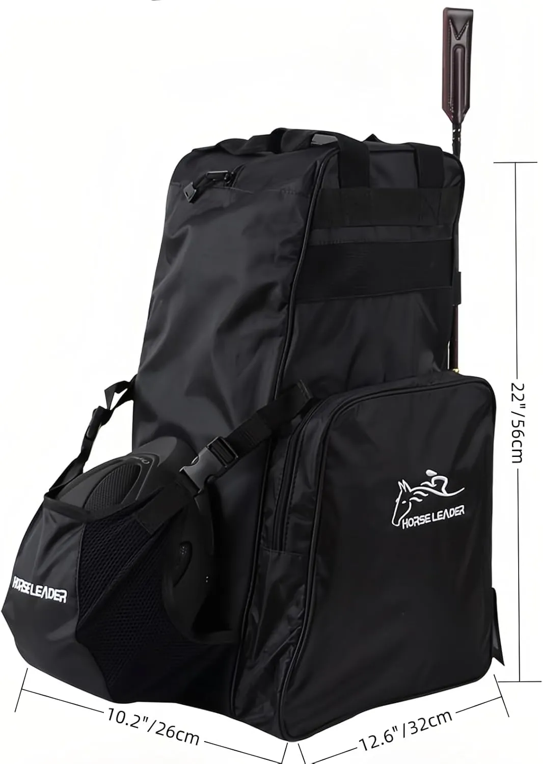 Tall Boot and Helmet Carrier - Waterproof 3 in 1 Equestrian Travel Bag for Horse Riding, Large Capacity, English Bag Carry All