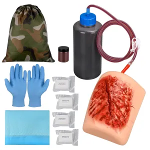Thigh Wound Packing Trainer Kit, Stop The Bleed Training Kit, Bleed Control Kit for Medical Classes - Carrying Bag