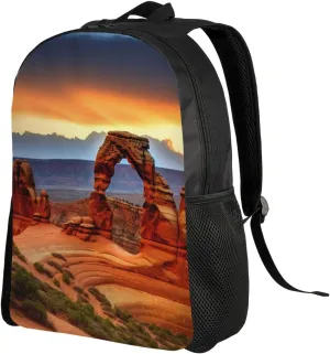 Travel Laptop Backpack Arches National Park Carry On Backpack Casual Daypack Waterproof Business Work Bag