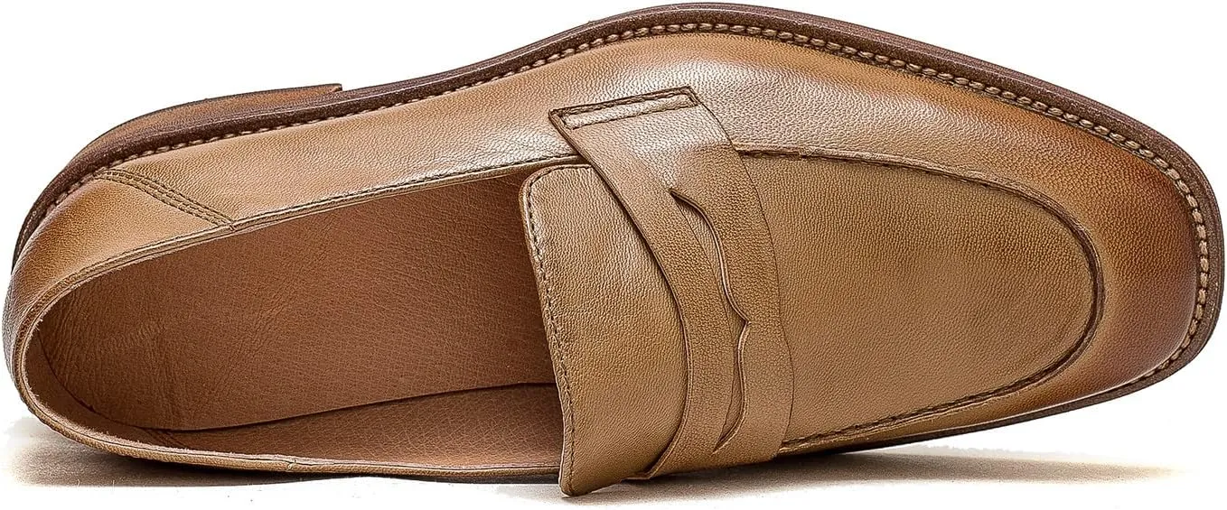 U-lite Women’s Sheepskin Leather Slip-On Loafers - Soft, Comfortable, and Lightweight Shoes with Collapsible Heel
