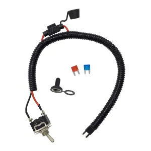 Universal Fuse Bypass Switch kit for ATM APM Mini-Fuse Towed Vehicles, Car Fuse Holder Connector, with Heavy Duty Rocker Toggle Switch, 16 Gauge Wire, 10A & 15A fuses, 45cm/17.72inch
