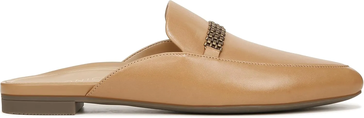 Vionic Women's Starling Mule - Comfortable Flats That Includes a Built-in Arch Support Insole That Helps Correct Pronation and Alleviate Heel Pain Caused by Plantar Fasciitis, Medium Width Sizes 5-12