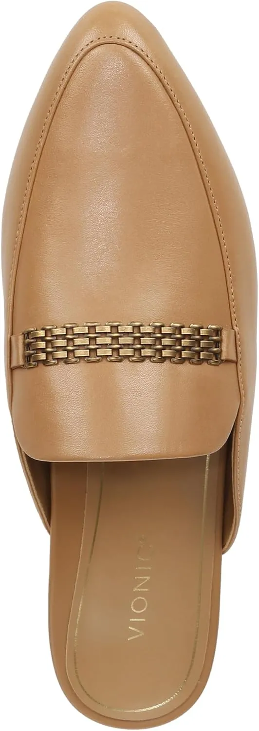 Vionic Women's Starling Mule - Comfortable Flats That Includes a Built-in Arch Support Insole That Helps Correct Pronation and Alleviate Heel Pain Caused by Plantar Fasciitis, Medium Width Sizes 5-12