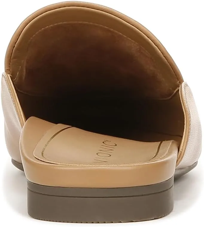 Vionic Women's Starling Mule - Comfortable Flats That Includes a Built-in Arch Support Insole That Helps Correct Pronation and Alleviate Heel Pain Caused by Plantar Fasciitis, Medium Width Sizes 5-12