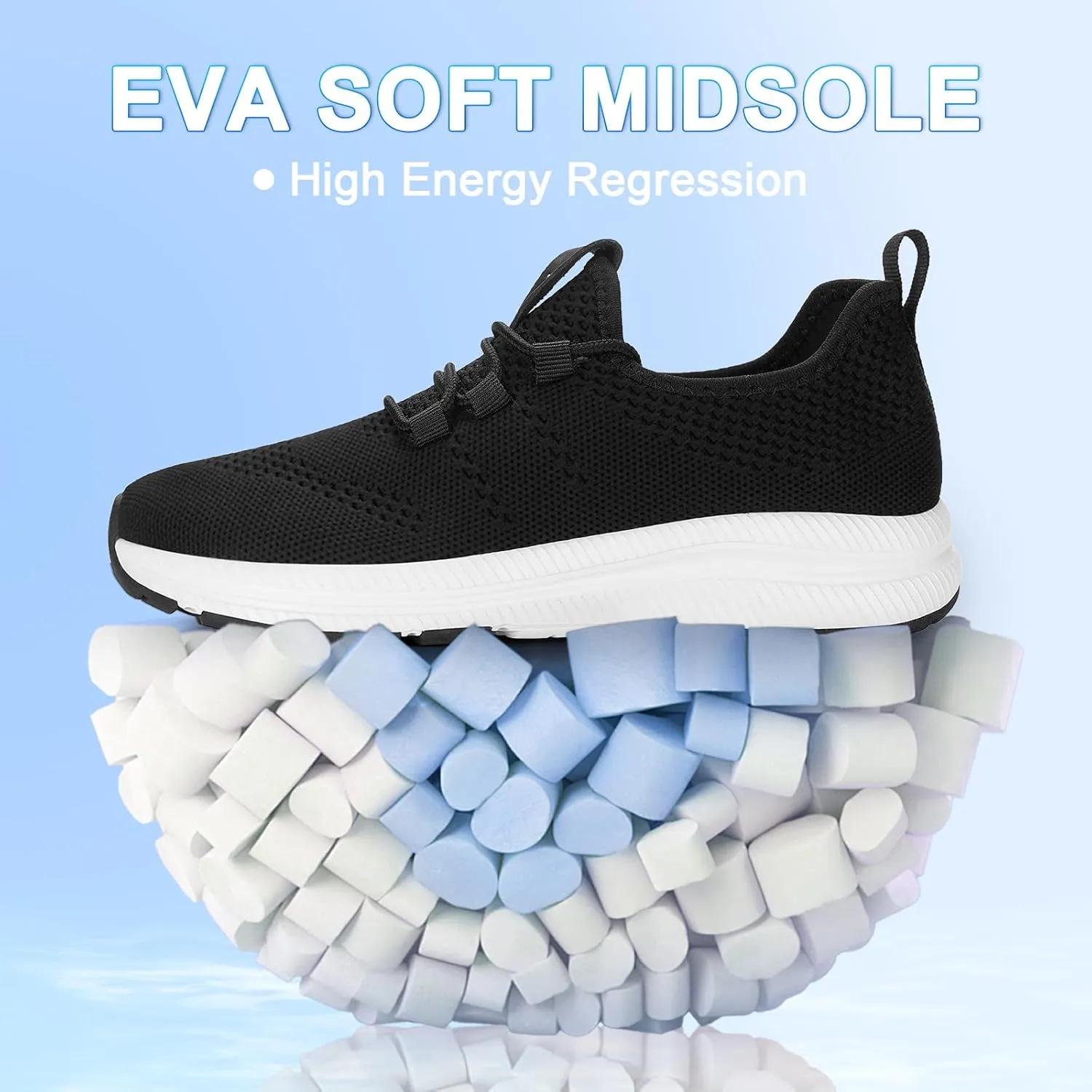 Wide Toe Box Shoes Women Non-Slip Wide Width Sneakers Ultra Light Extra Wide Road Running Shoes for Women Breathable Tennis Walking Gym Workout Trainer 5.5-11.5