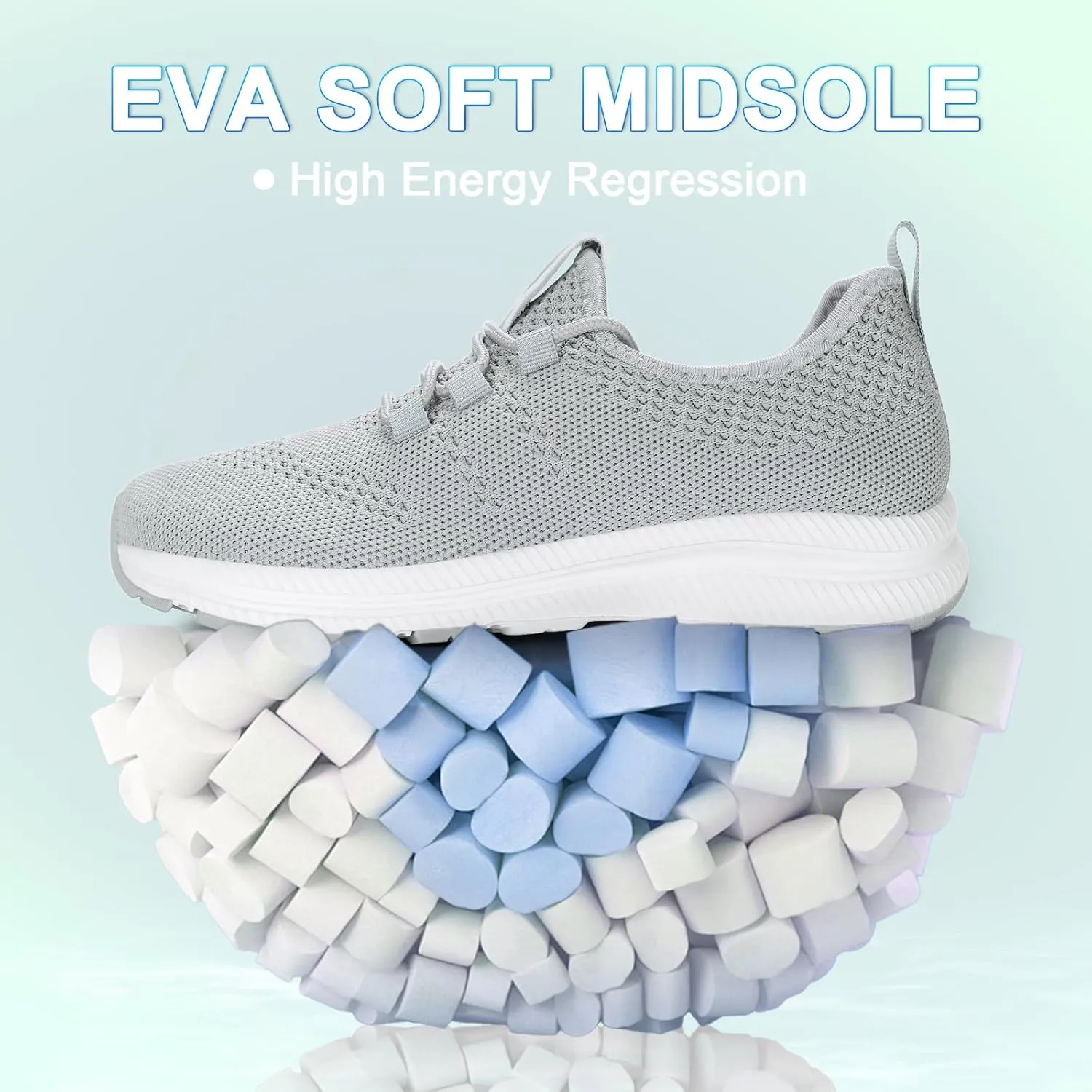 Wide Toe Box Shoes Women Non-Slip Wide Width Sneakers Ultra Light Extra Wide Road Running Shoes for Women Breathable Tennis Walking Gym Workout Trainer 5.5-11.5