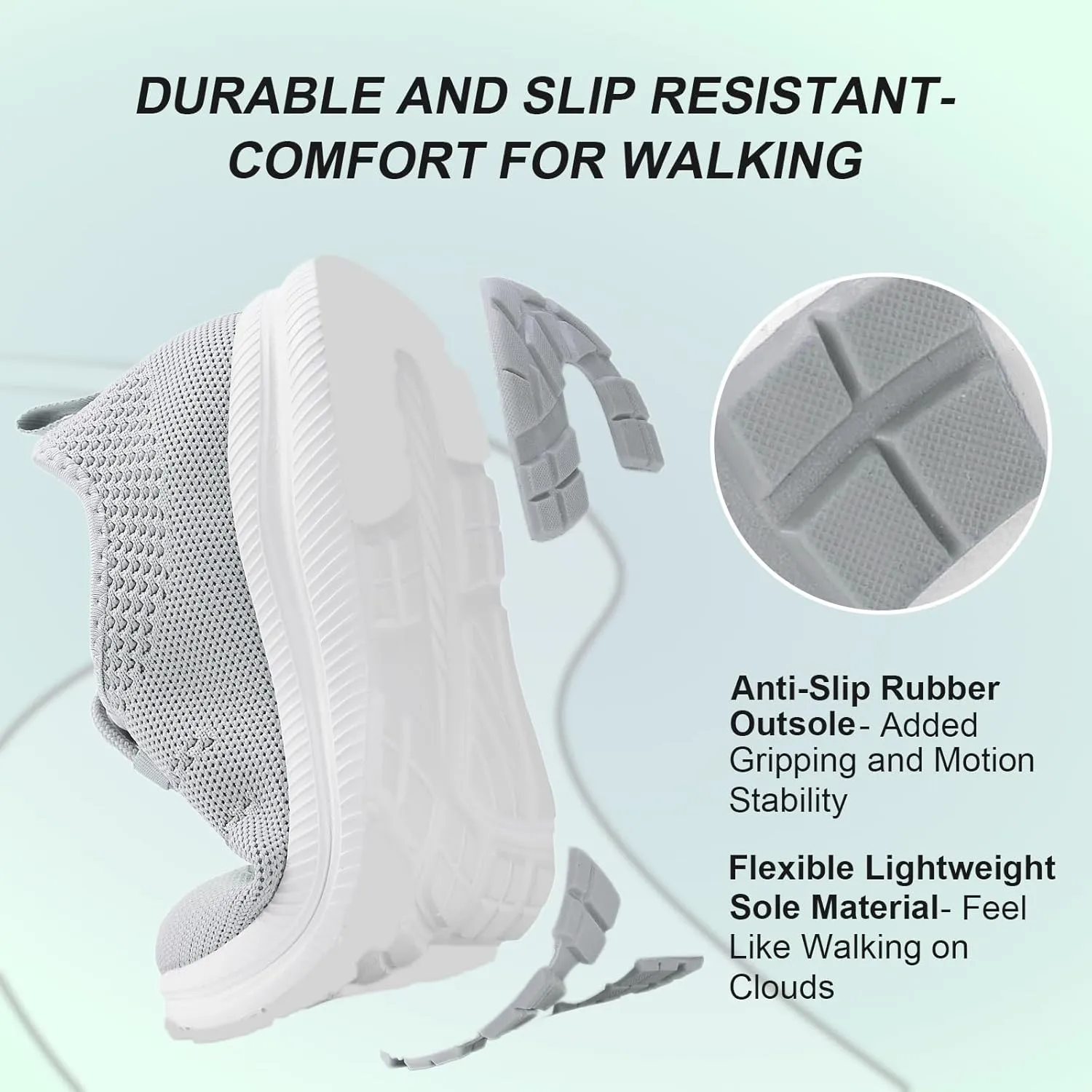 Wide Toe Box Shoes Women Non-Slip Wide Width Sneakers Ultra Light Extra Wide Road Running Shoes for Women Breathable Tennis Walking Gym Workout Trainer 5.5-11.5