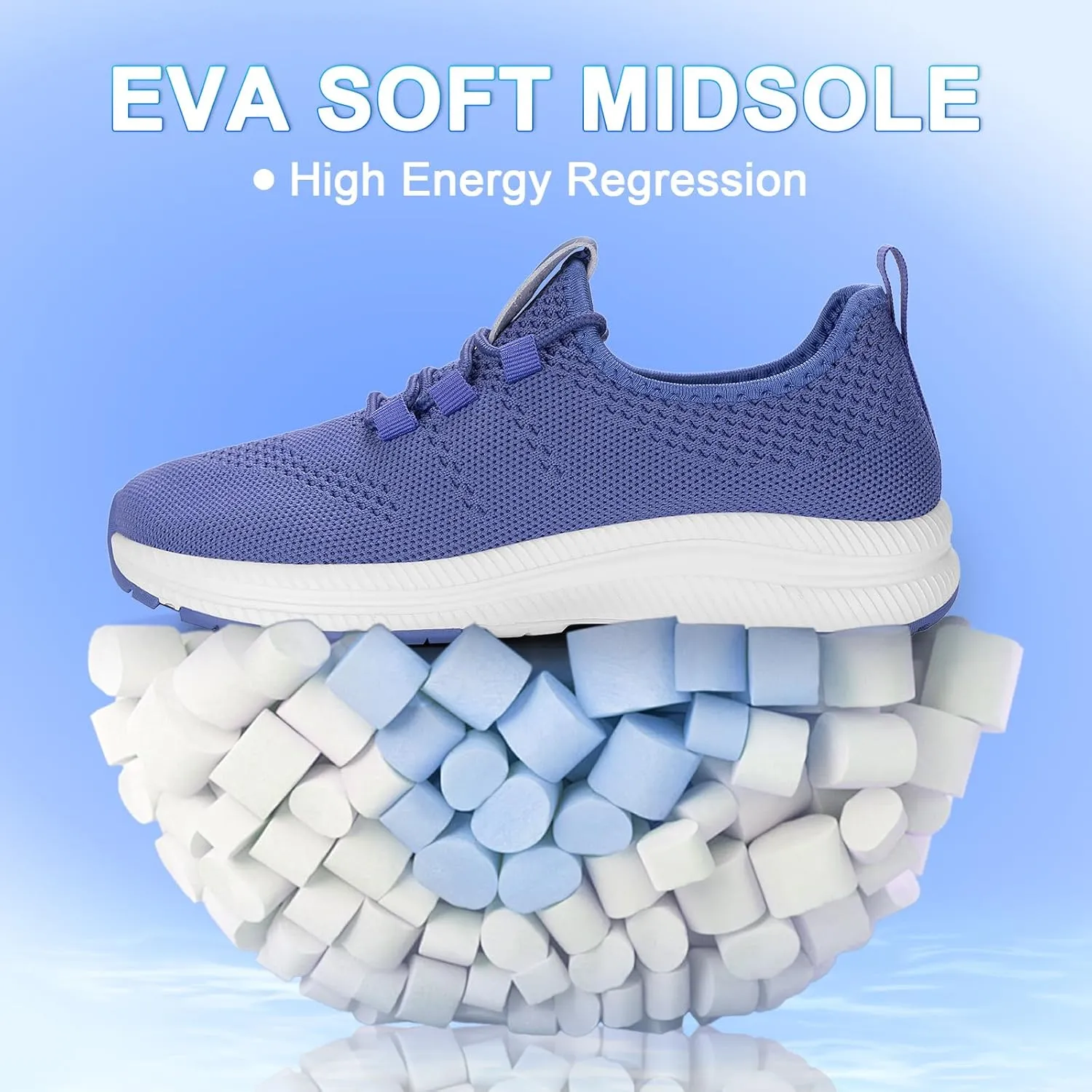 Wide Toe Box Shoes Women Non-Slip Wide Width Sneakers Ultra Light Extra Wide Road Running Shoes for Women Breathable Tennis Walking Gym Workout Trainer 5.5-11.5