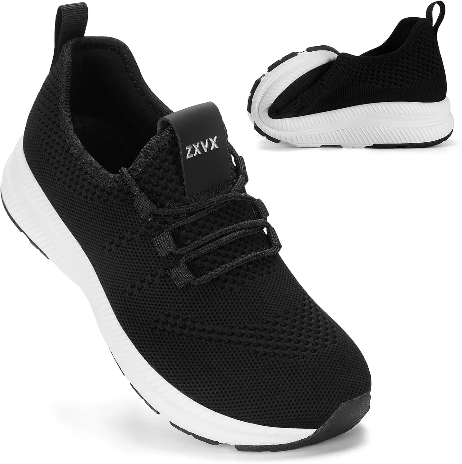 Wide Toe Box Shoes Women Non-Slip Wide Width Sneakers Ultra Light Extra Wide Road Running Shoes for Women Breathable Tennis Walking Gym Workout Trainer 5.5-11.5