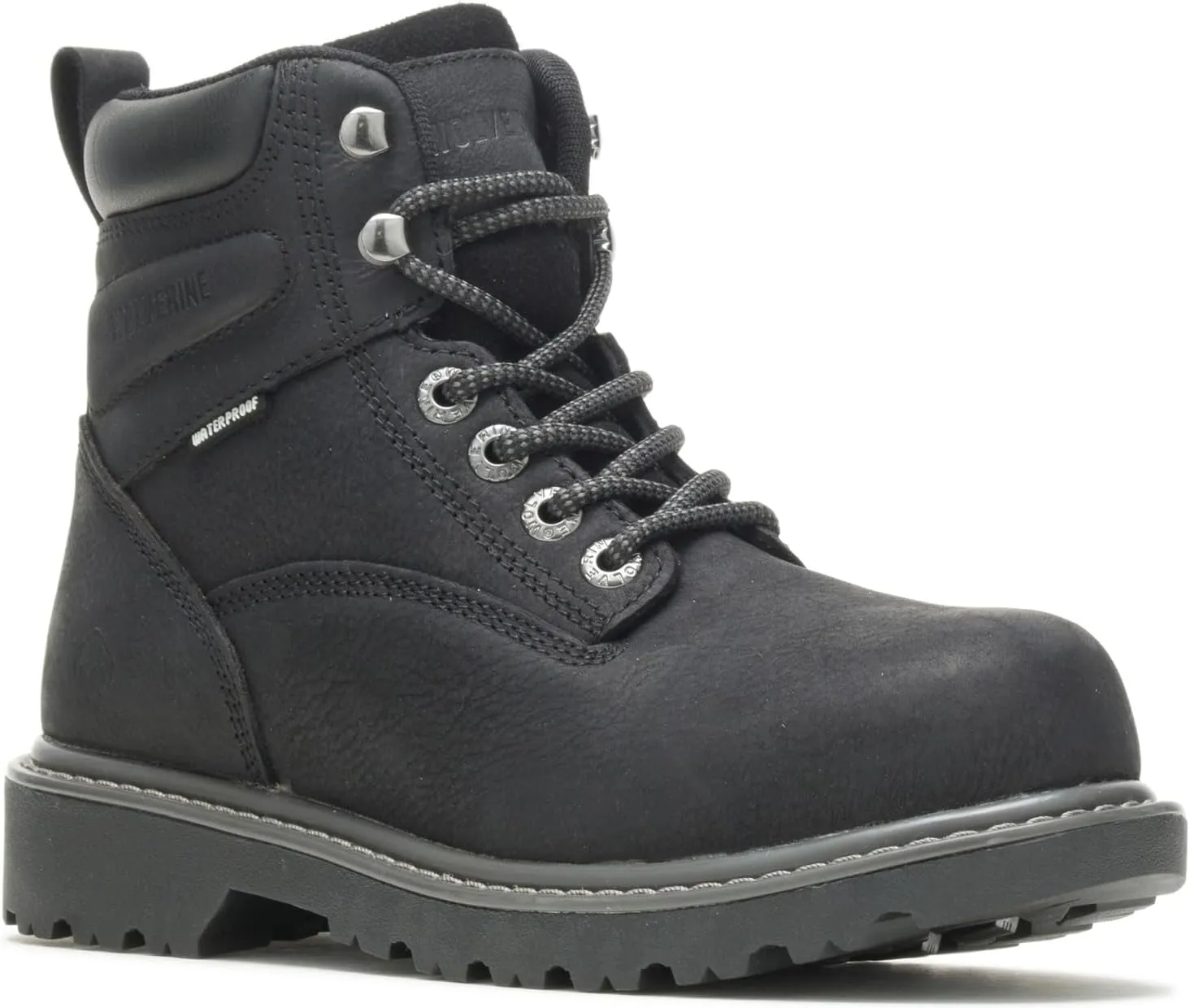 WOLVERINE Women's Floorhand Steel-Toe 6" Waterproof Work Boot