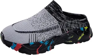 Womens Backless Sneakers Mesh Slip-on Mule Shoes Running Shoes for Women Comfort Brown Casual Shoes Men Shoes Sneakers Steel Toe Tennis Shoe Trainers Shoe