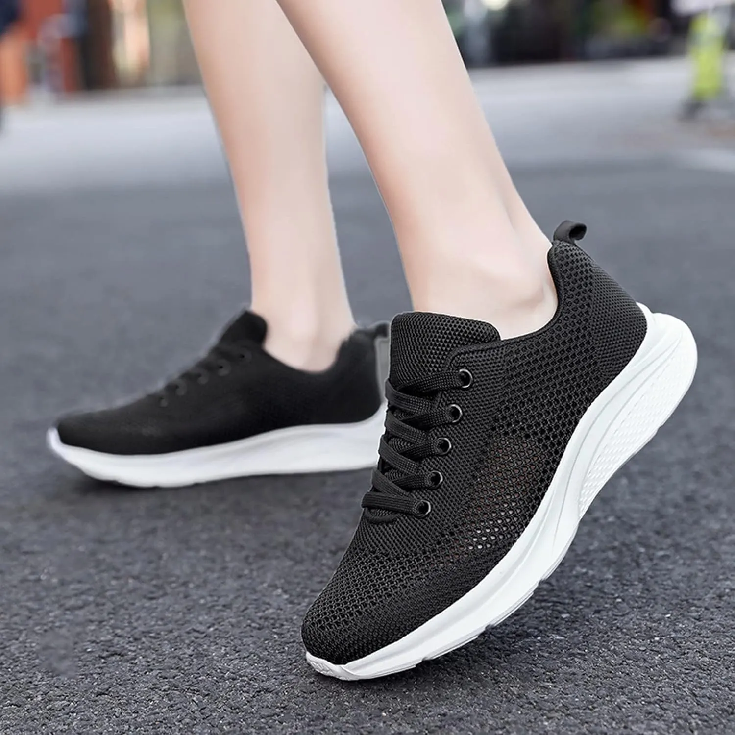 Women's Minimalist Walking Shoes Wide Toe Lace Up Tennis Shoes Womens Lightweight Dressy Casual Shoes Fashion Sneakers 2025 Tennis Shoe Cross Trainer Shoe