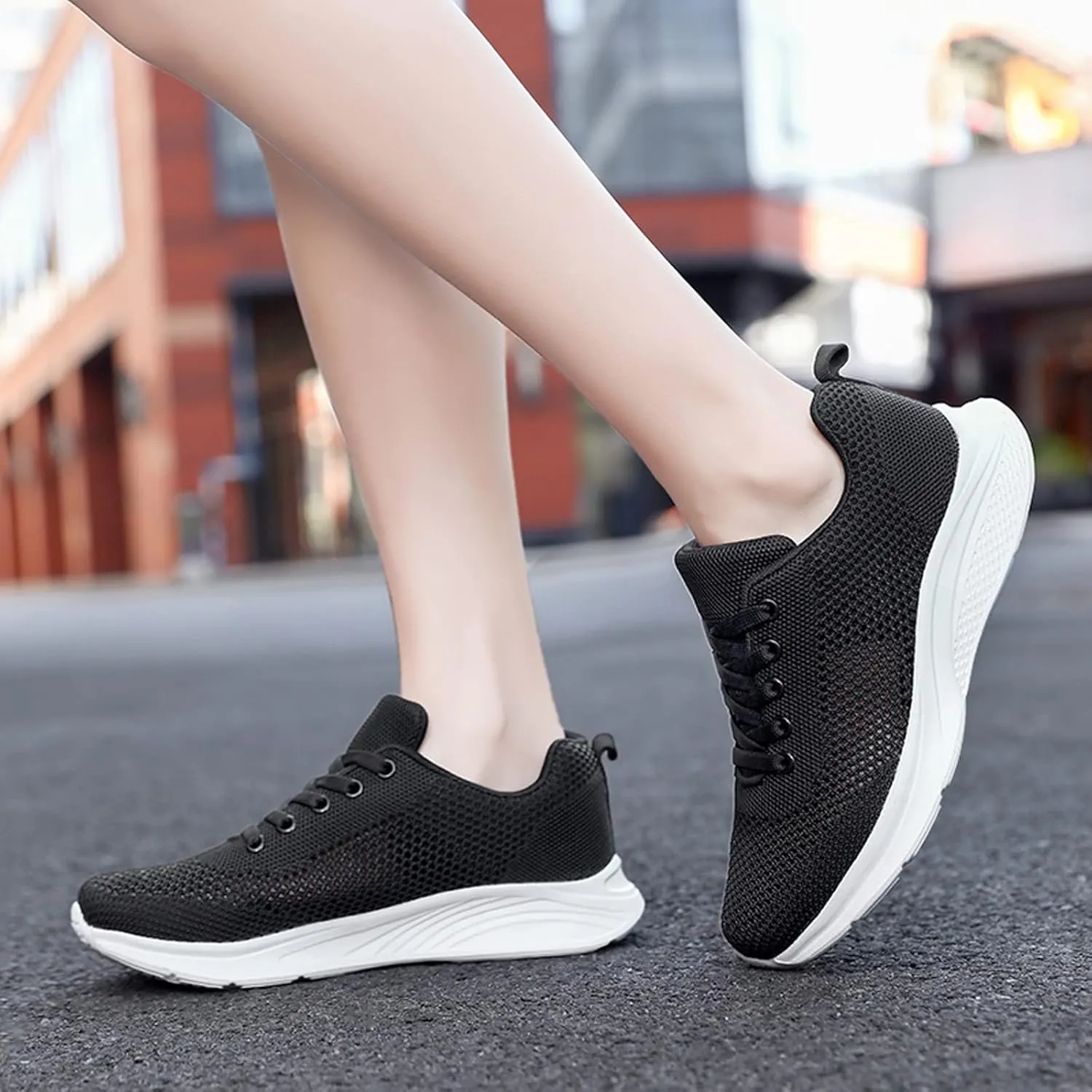 Women's Minimalist Walking Shoes Wide Toe Lace Up Tennis Shoes Womens Lightweight Dressy Casual Shoes Fashion Sneakers 2025 Tennis Shoe Cross Trainer Shoe