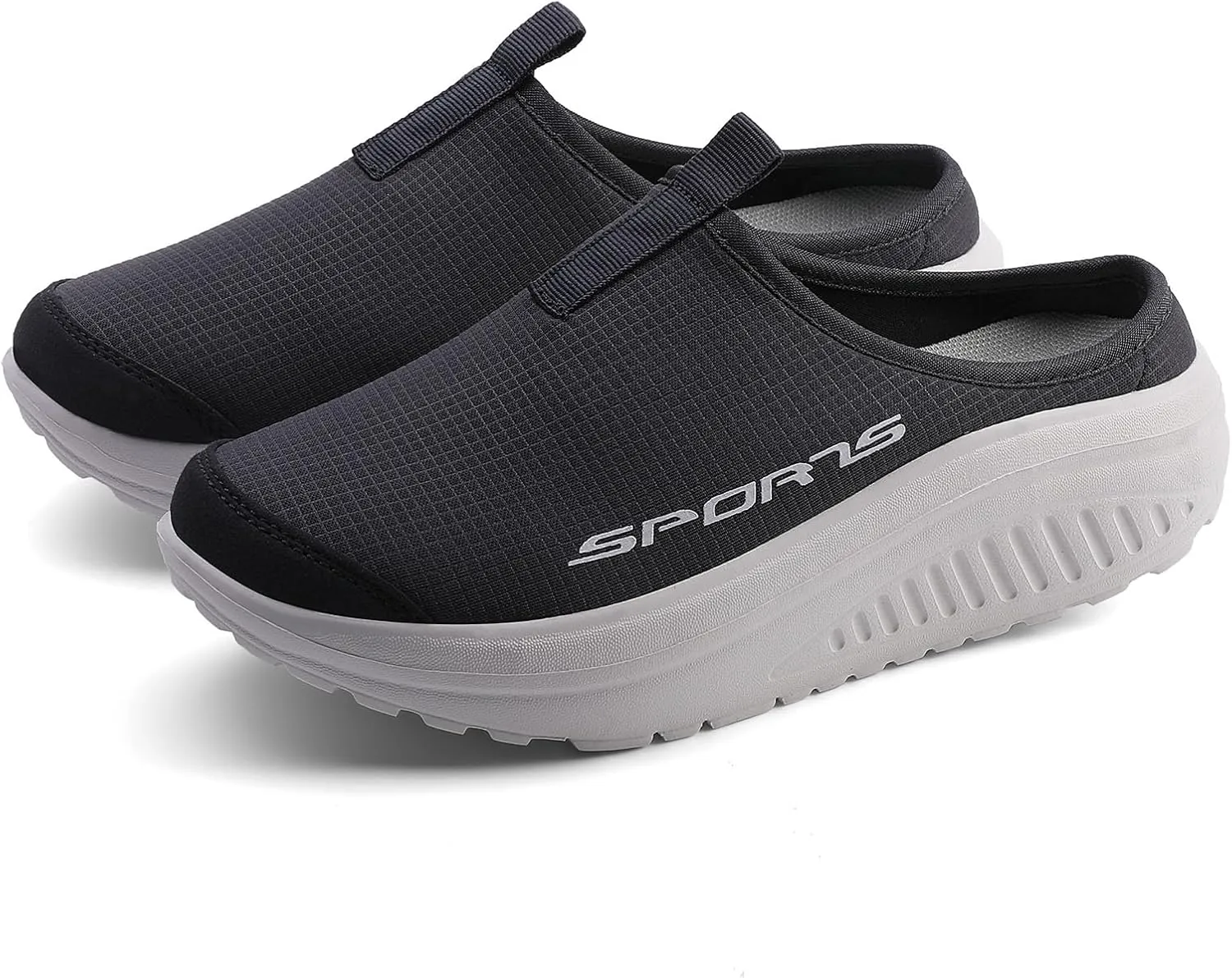 Women's No Limits Slip-On Mule Walking Shoes Women Fashion Sneakers Comfort Wedge Platform Loafers