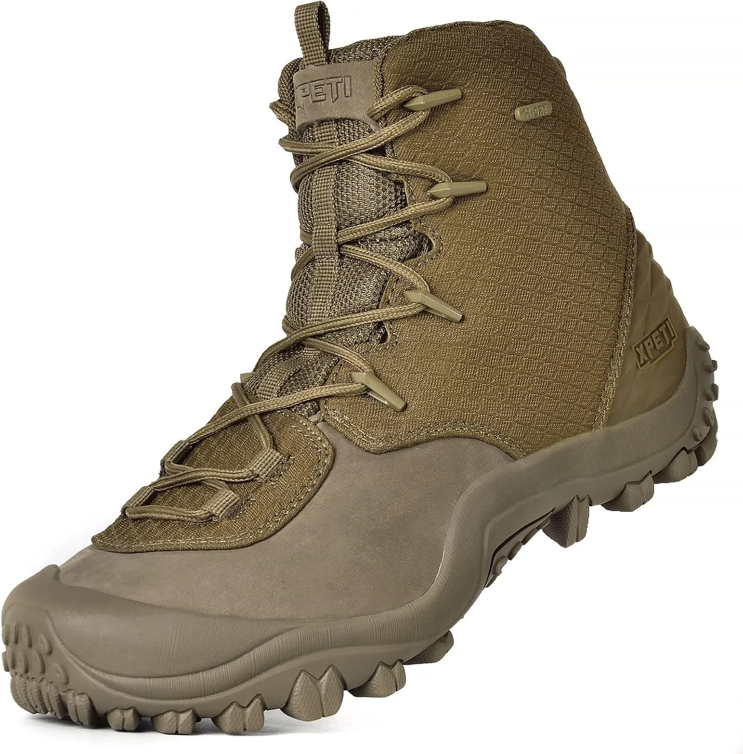 XPETI Men’s Bravo Leather Waterproof Military Tactical Boot