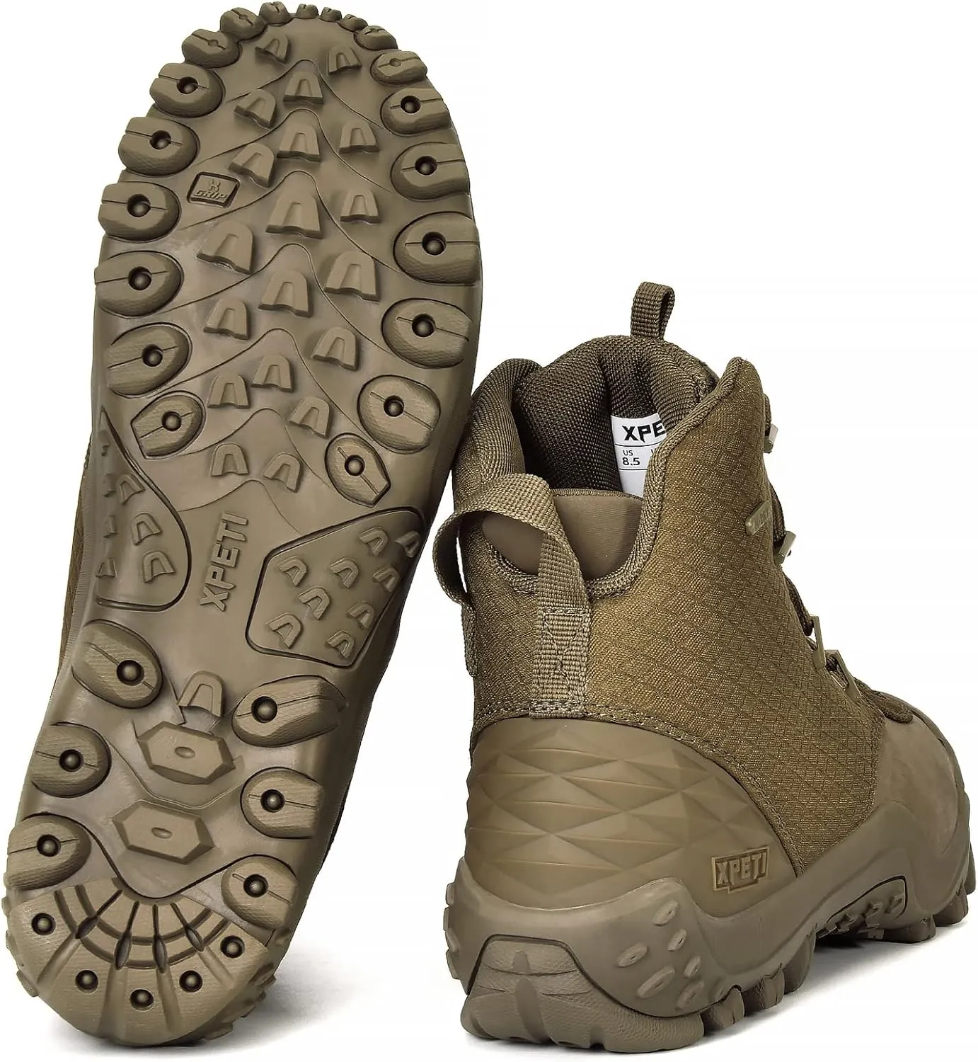 XPETI Men’s Bravo Leather Waterproof Military Tactical Boot